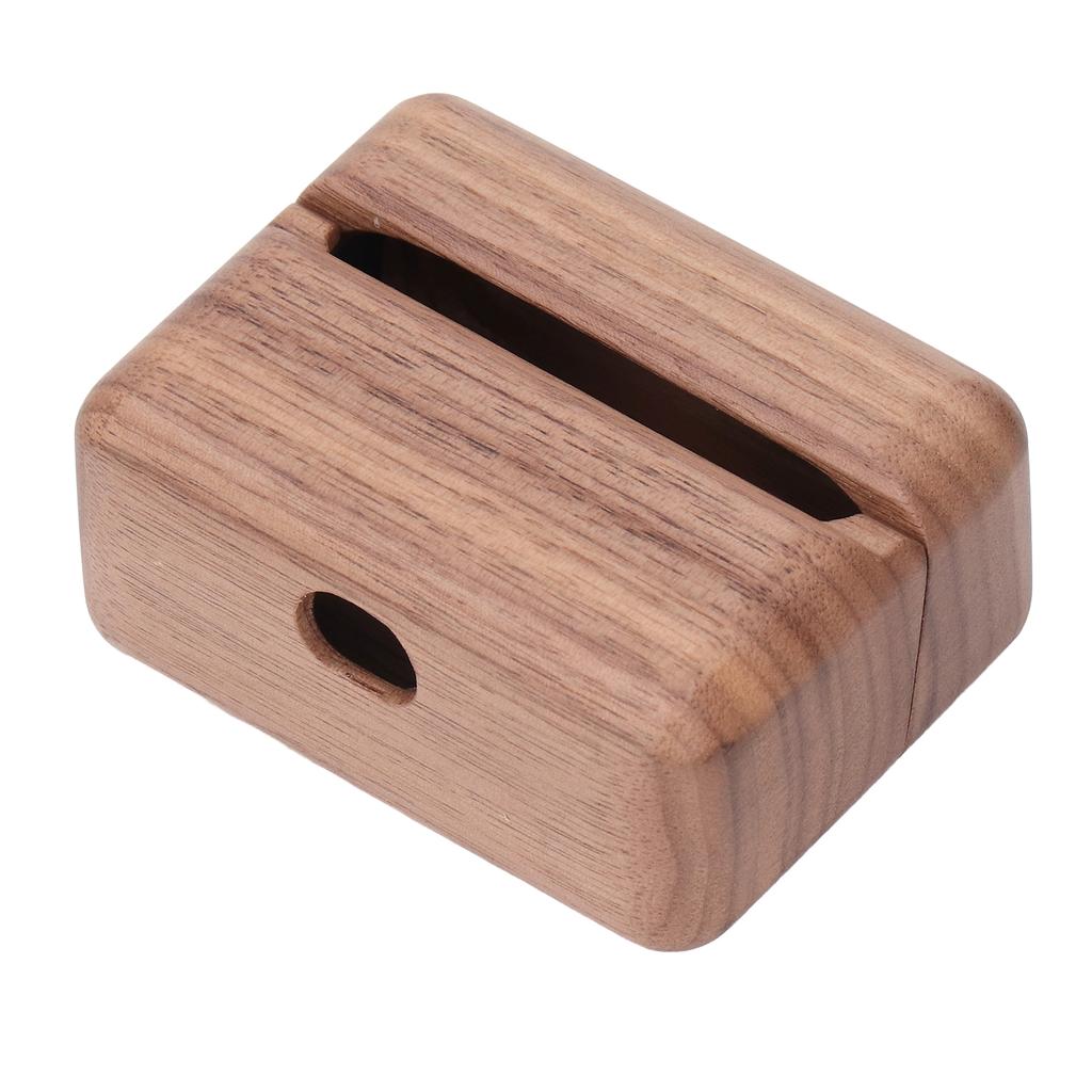 Деревянный чехол для наушников Bluetooth, элегантный вид, отполированный вручную, защитный чехол для наушников Bluetooth