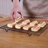 4Pcs Black Baking Cooling Rack Mesh Hole Bread Cooling Rack Oven Safe BBQ Grill Net  Bakery Tools