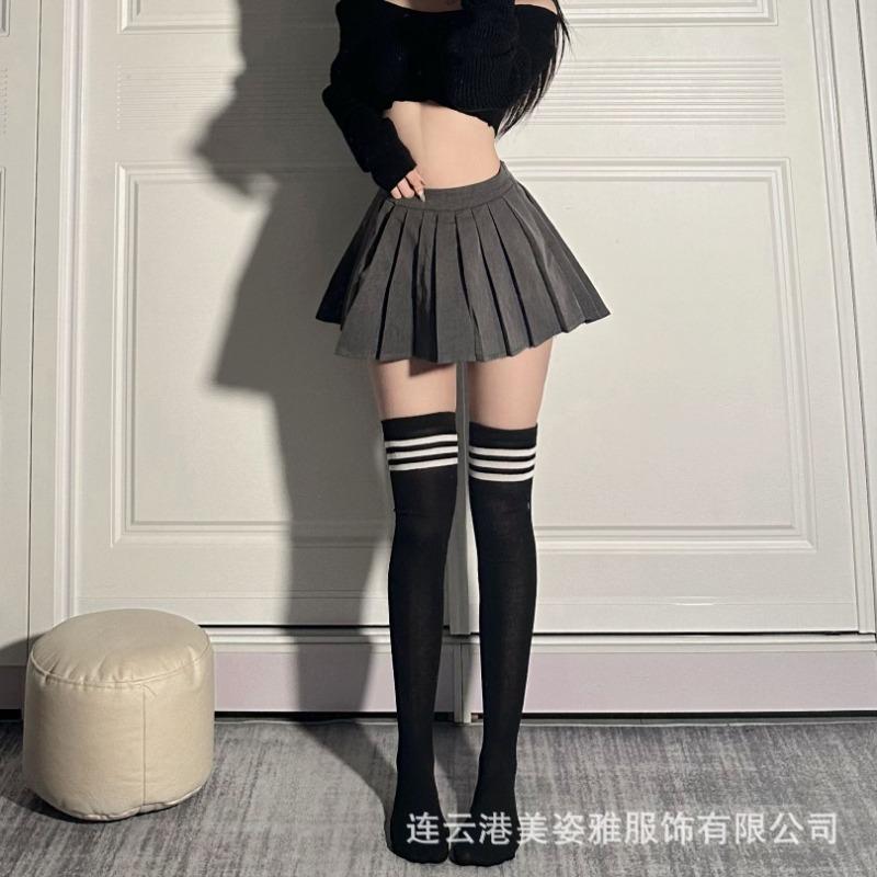Medium Tube J Stockings Summer Thin Football Student Socks Sex Stockings Cosplay Elastic Pure Desire Passion Women