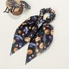 Reusable Soft Hair Ties Halloween for Women Girls Spooky Spider Web Skeleton Bat Cute Seasonal Bands Pumpkin Scrunchies Pleated Ties Ribbon