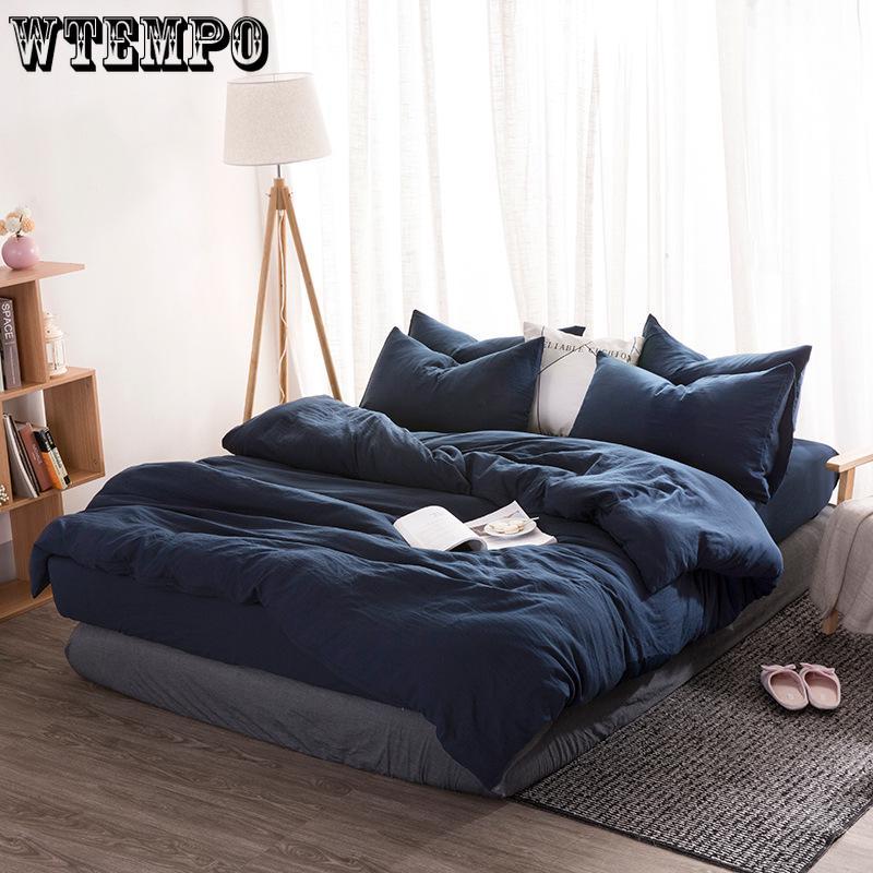 4pcs Bedding Set Sheet Set Knitted Textile Cotton Comfort Duvet Cover Set Quilt Cover