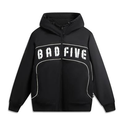 Мужская хлопковая куртка с капюшоном и молнией Badfive с буквенным принтом на спине jackets AJMW005-5