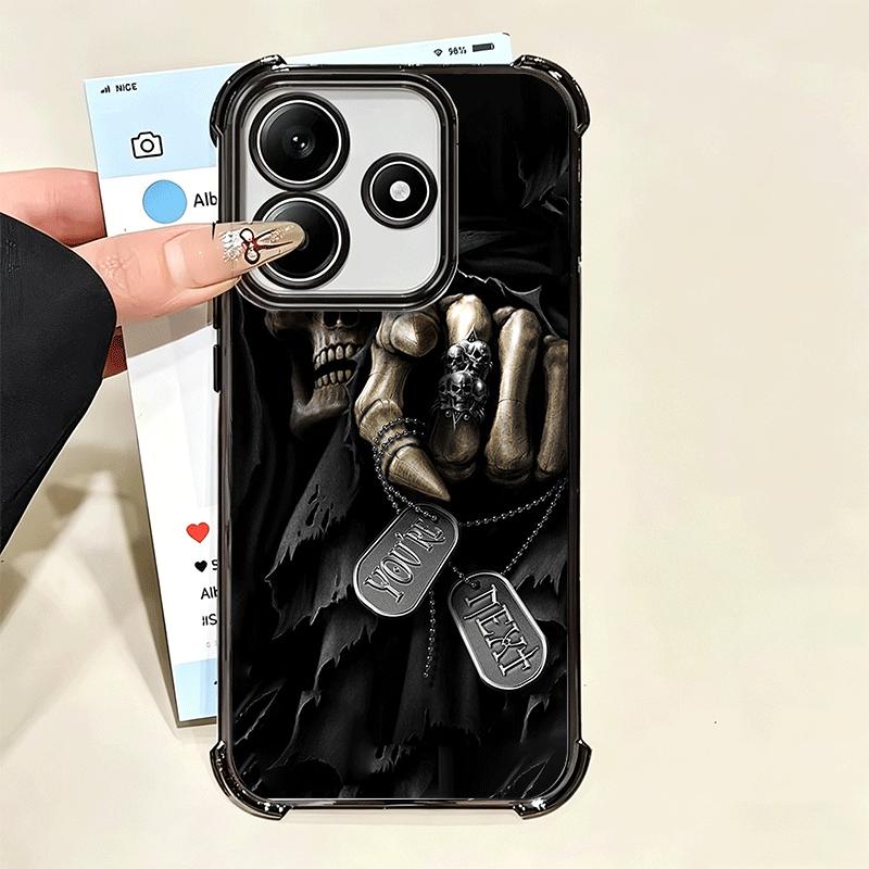 Скелет Жнеца Смешной Стиль Покрытие Чехол для Телефона Для Xiaomi Poco X5 X6 X7 X8 Pro Max F8 Ultra F7 M8 M7 M5S Redmi 15C 15 14C 1