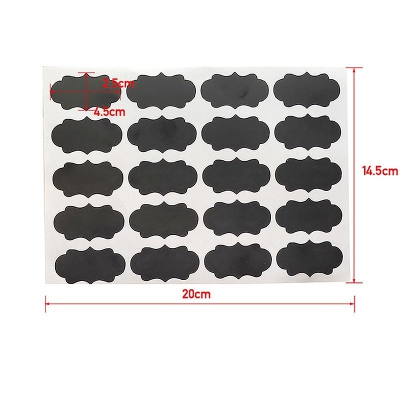 20/60/100 шт. водостойкая классная доска, банка для специй, варенье, бирки для бутылок, маркер для доски, ручка, этикетки, наклейки