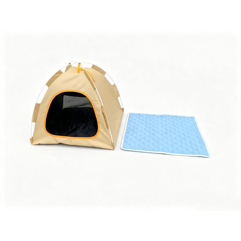 Portable Pet Tent Small Dogs Cats - Breathable Oxford Fabric House Foldable Indoor Outdoor Kennel All Season Use