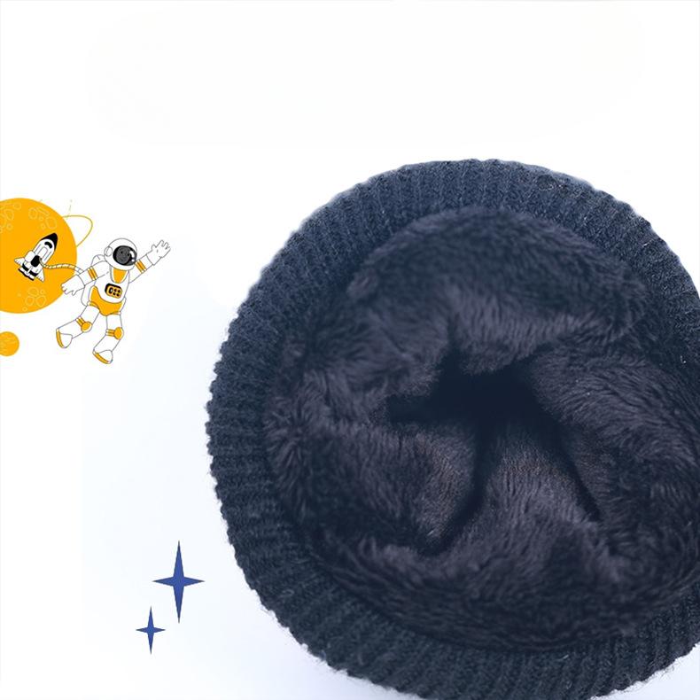 Детские зимние лыжные перчатки Астронавт Пятипалые Утепленные Ветрозащитные и Теплые Велосипедные перчатки для Учеников Начальной Школы Сенсорный Экран Мультяшные