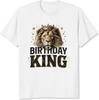 Футболка Birthday King для мужчин Подарок на день рождения для мужчин Муж Мужчина Парень Брат Футболка с графикой льва