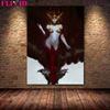 Beautiful and Charming Witch Wall Art Canvas Painting Goddess Surrealism Art Poster