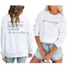 Women's Fashion Daily Versatile Casual Round Neck Sweatshirt Long Sleeve Printed Top
