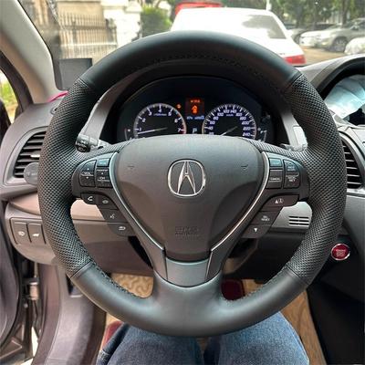 Чехол на руль из искусственной замши, с ручной прошивкой, для Acura RDX 2013-2017, ILX 2012-, ZDX TL 2009-2012.