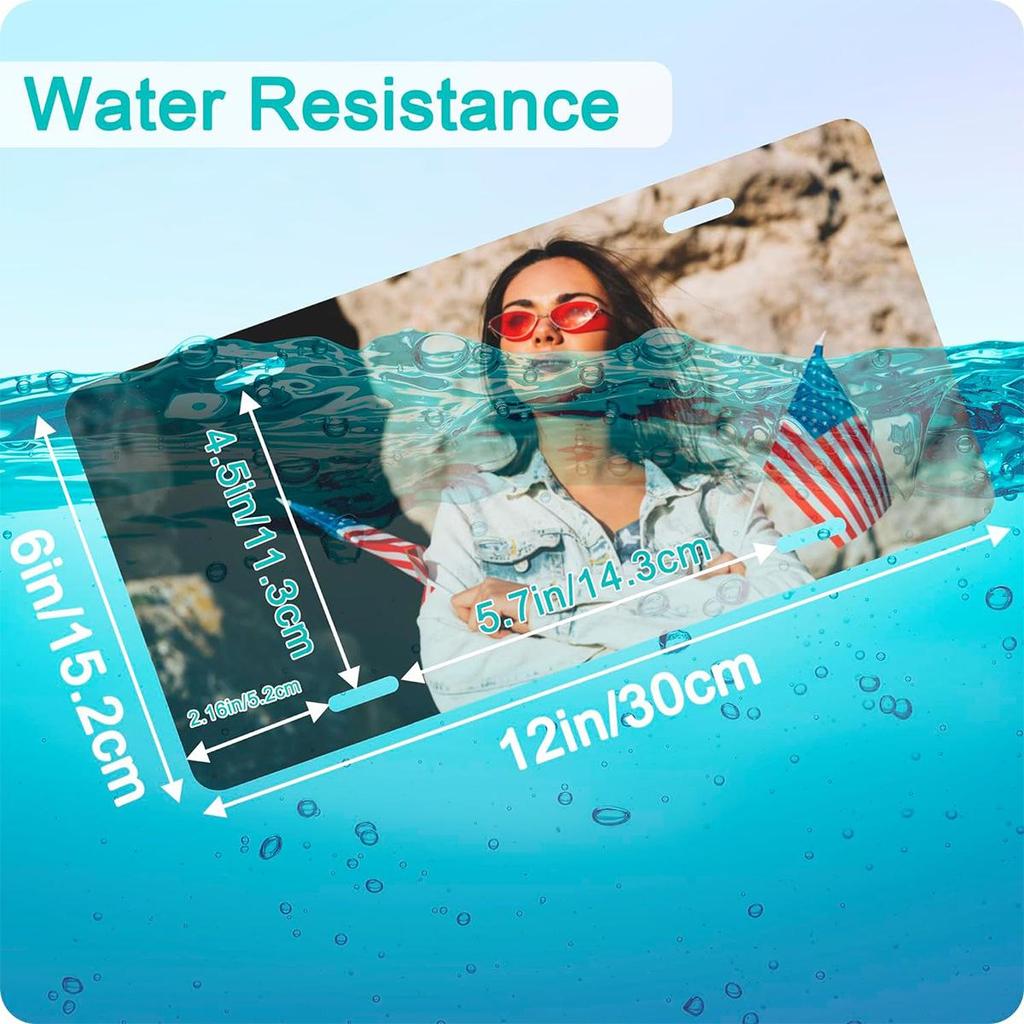 Sublimation Printed US Standard License Plate Metal Sign, 12x6 Inches, Hot-Selling Design