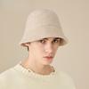 Wool Fisherman Hat Men's Autumn and Winter New Versatile Warm Woolen Hat Bucket Hat Showing Face Small Knitted Basin Hat
