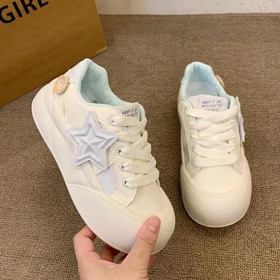 Мода 2024 Высокое качество Однотонные Износостойкие Уличные Кроссовки для Женщин На шнуровке Толстая подошва Женская обувь Zapatillas Mujer