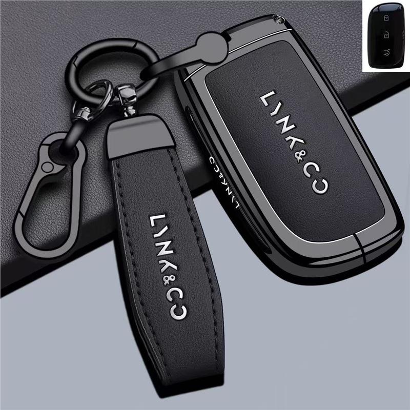 Чехол-брелок для ключей Lynk & Co 09 с пряжкой для моделей 03/02/01/05/06/07/08 и EMP 900/Z20/Z10