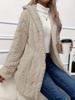 Winter Fashion Warm Long Sleeve Cardigan Hooded Women Coat 2025 New Casual Elegant Long Outwear