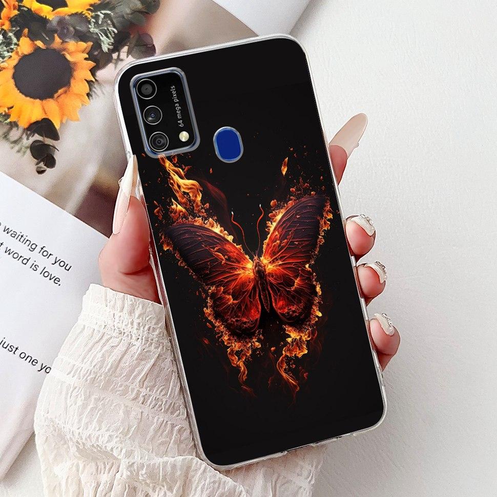 Cute Cat Caroon Cover For Samsung Galaxy A21s Case Soft Silicone Fundas Phone Cases For Samsung A 21s A21s SM-A217F Full Bumper