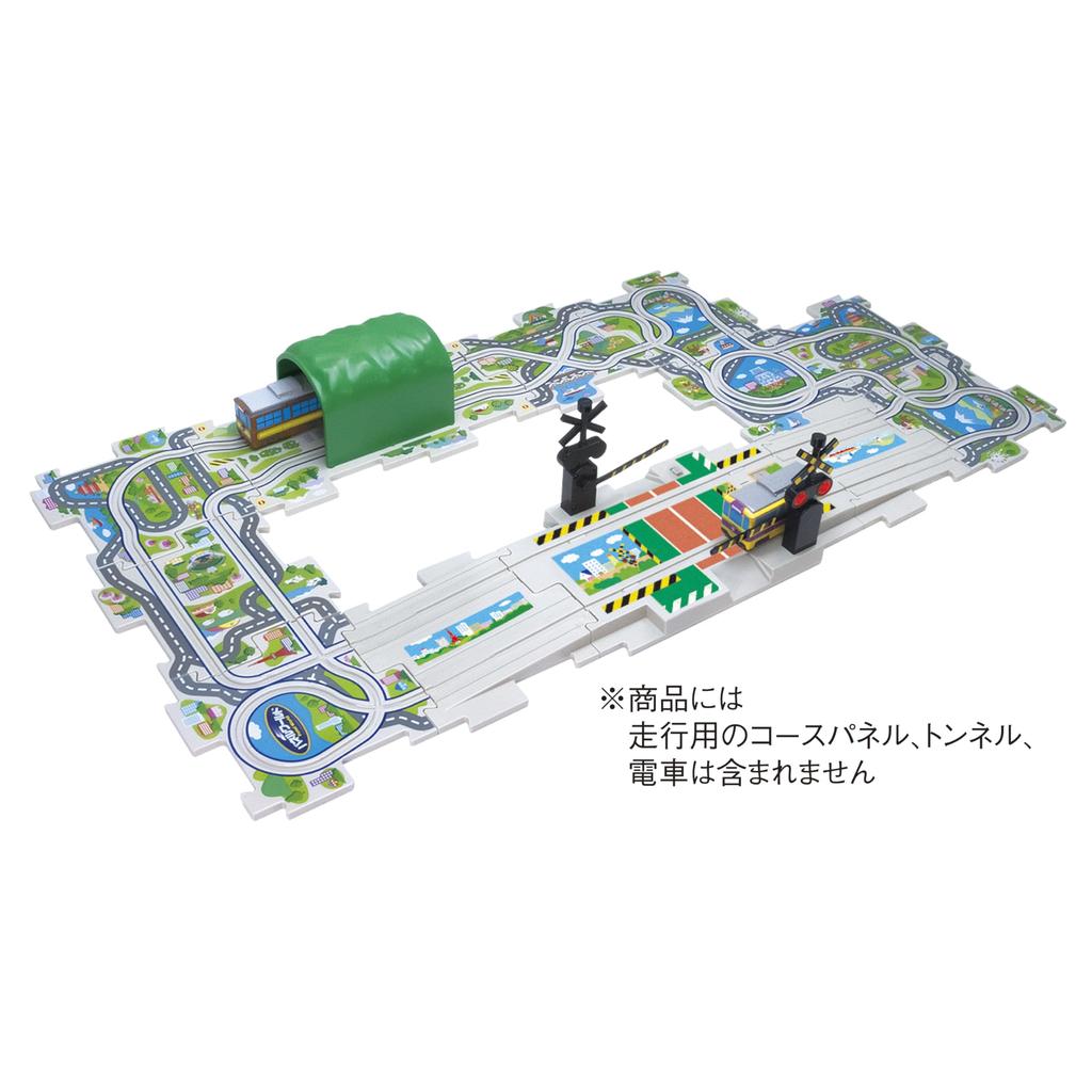 Masudaya Corporation Панель Мира Расширение Панели, Набор Железнодорожный Переезд III, Игрушечный Поезд, Набор Рельсов, Работает от Батареек, Возраст 3 года и старше, 480-1749