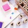 Cute Black Cat and Stylish Cat Set of Wooden Rubber A Great Made In Merchandise, Stationery, Stamps. 54-piece Stamps. Gift. Japan.