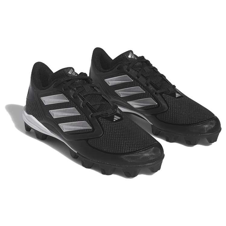 adidas PureHustle 3 MD черные серебристые металлические женские кроссовки Core-Black IG7138