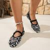 Модные туфли с пайетками на тканевой подошве и каблуке, осенние новинки, с круглым носком, с мелким вырезом, на одной перепонке, на мягкой подошве, нескользящие, низкие