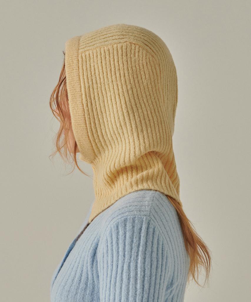MUSINSA STANDARD WOMAN Женская мягкая балаклава из буклированной вязки [Желтый]