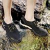Men Outdoor Breathable Mesh Shoes Waterproof and Anti Slip Hiking Shoes Lightweight and Comfortable Sports Shoes Flip Flops Men