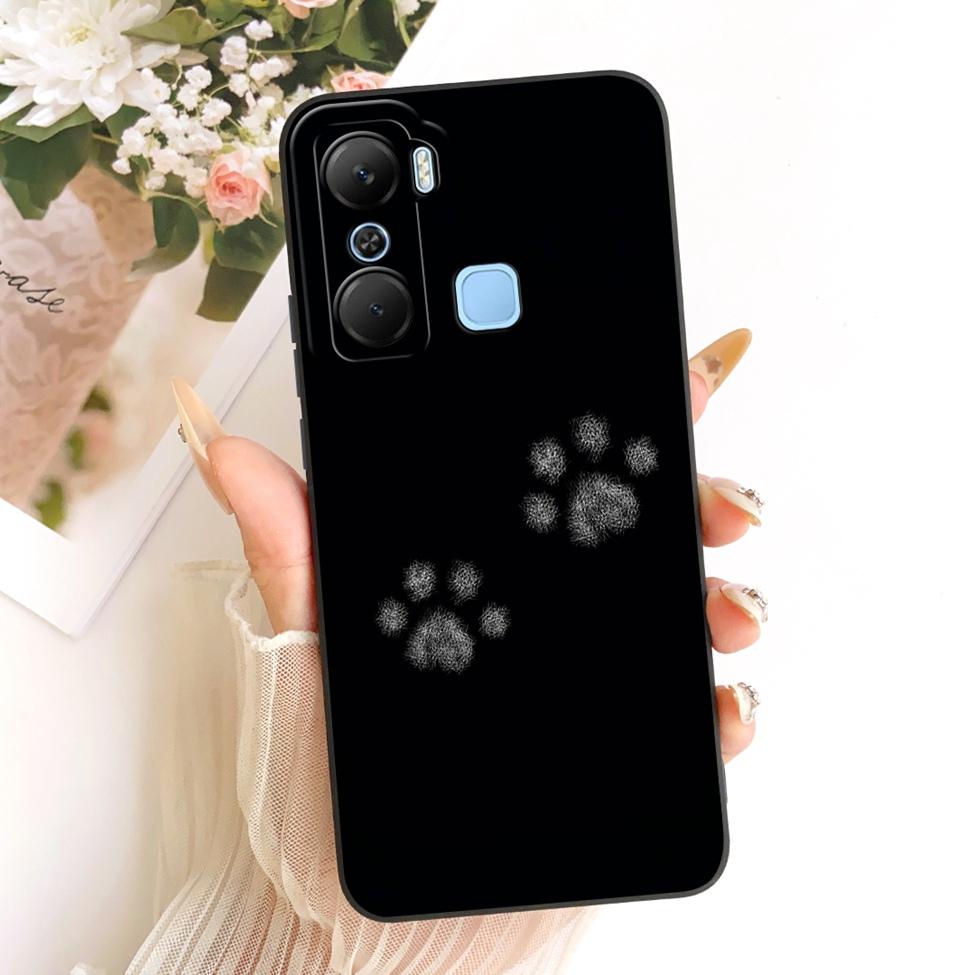 Чехол для телефона Infinix X668C Чехол для Infinix Hot 12 Pro Силиконовый Милый Кот Модный Забавный Расписной Корпус Для Inifnix Hot 12 Pro