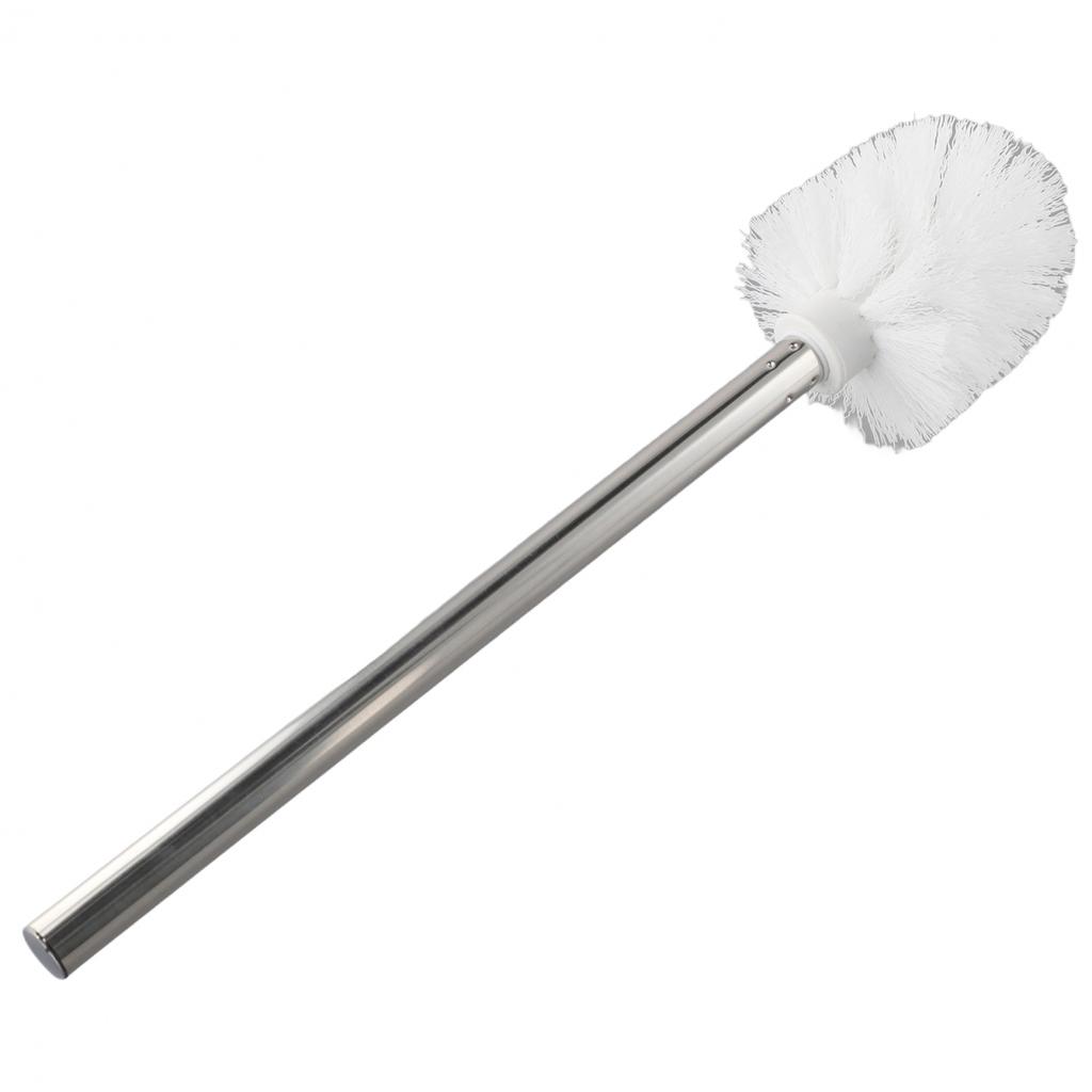 New Accessories Toilet Brush Scrubbers Head & Handle Stainless Steel Bathroom