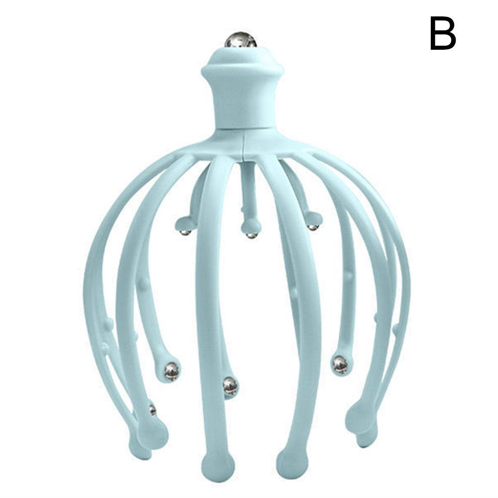 Массажер для головы осьминога, массажер для головы, терапевтическое облегчение боли, стимуляция вибрации, акупунктурная точка, расслабляющий коготь, уход за здоровьем