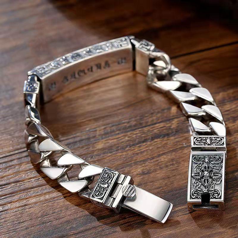 Браслет с мантрой на санскрите из шести символов для мужчин и женщин, ретро-браслет Bathand