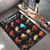 Different species of octopuses carpet Yoga living room room decor children's crawling mat doormat area rug games mat