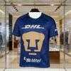 Летний Мехико 2026 Футбольная выездная футболка Pumas UNAM 3D-печать Быстросохнущие футбольные футболки Мужские спортивные тренировочные майки Пляжная одежда