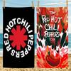 Rock Band Red Hot Chili Peppers Микрофибра Печатное Пляжное Полотенце Горный Туризм Йога Пляж Плавание Бег Впитывающее