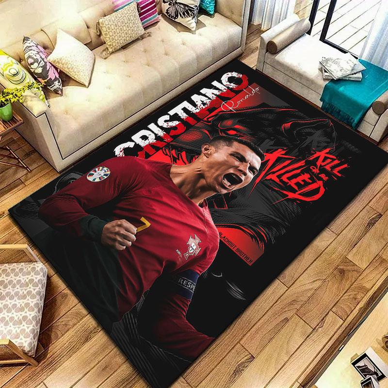 Ковер Cristiano Ronaldo CR7 для гостиной, спальни, дома, декора дивана, детский игровой нескользящий коврик