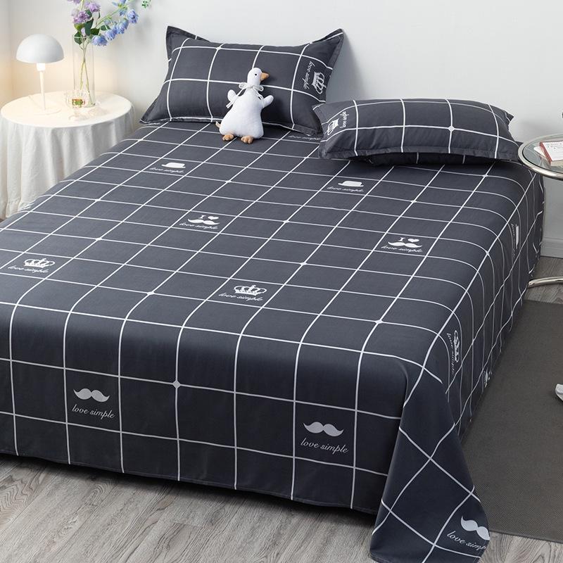 Three-Piece Winter Bed Set: 1.5m Washed Cotton Quilt, Pillowcase, Cover