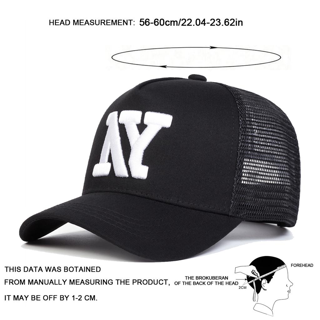 Unisex Letter Embroidery Baseball Net Caps Spring Summer Outdoor Adjustable Casual Hats Dad Hat Sunscreen Hat