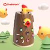 Развивающая магнитная игра «Дятел и червячки» Деревянная рыбалка для детей
