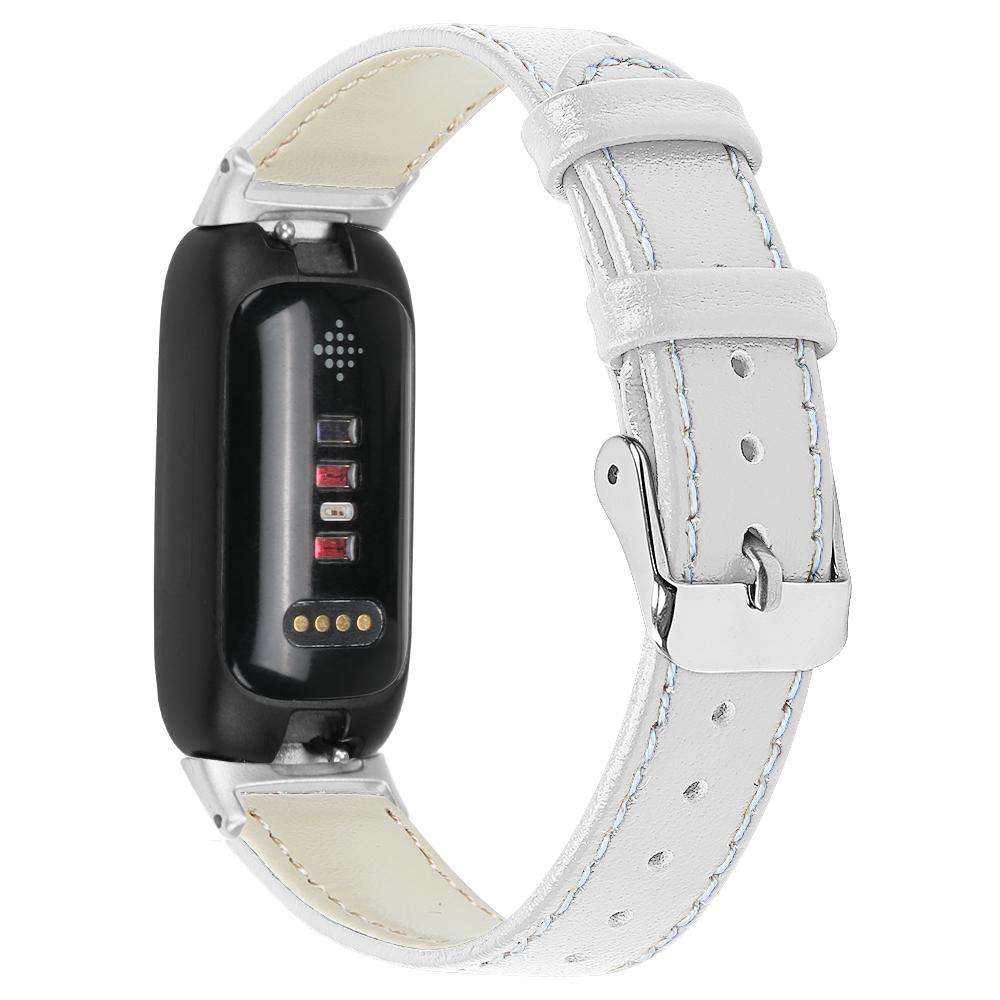 Для Fitbit Inspire 3 Сменный ремешок для часов Строчки Верхний слой Натуральная кожа Браслет