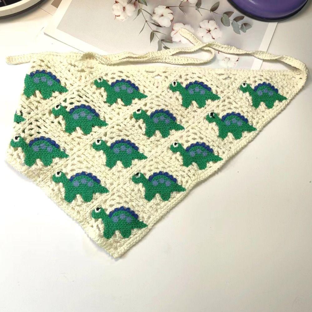 French Pastoral Style Triangle Headband Knitted Headband Towel Fashion Cute Strap Hair Bag Girls