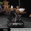 Черная керамическая подставка для благовоний с обратным потоком - Креативное украшение для дома и офиса