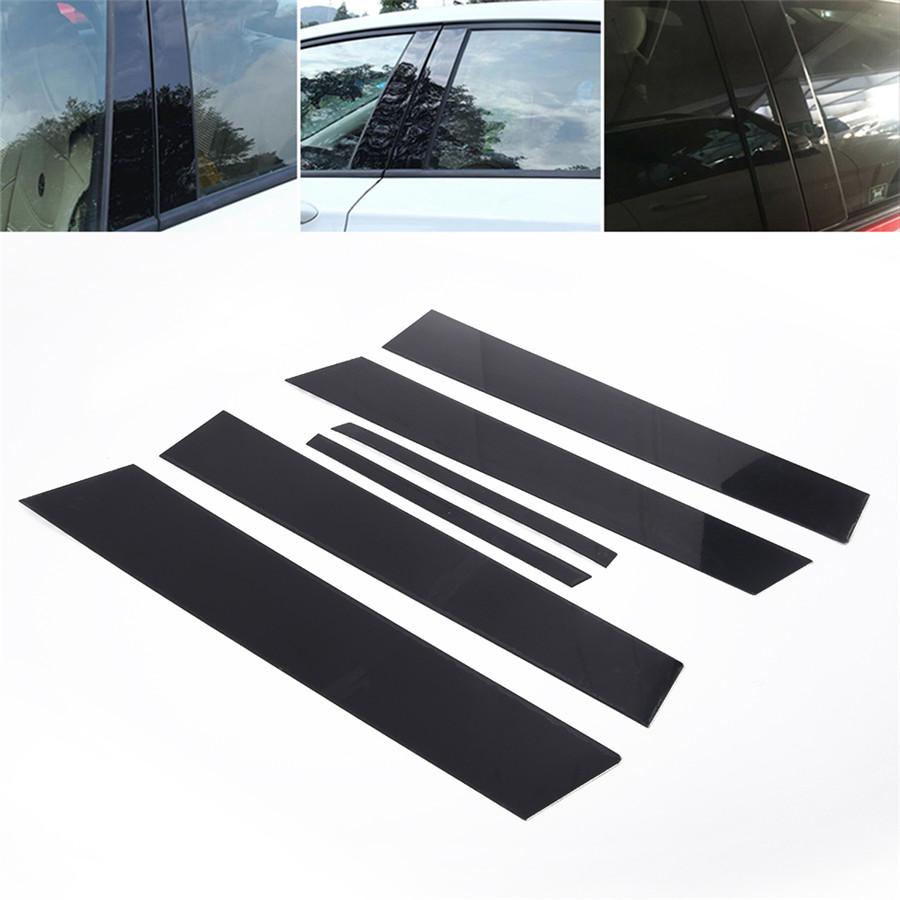 This Listing Is for One Set of Black Pre-cut Pillar Posts Molding Protector Trims Specially Designed for Honda Accord 2013-2017 .