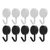 10pcs Home accessories Punch-free Sticker Wall Door Holder Wall Hanger Towel Rack Clothes Hook