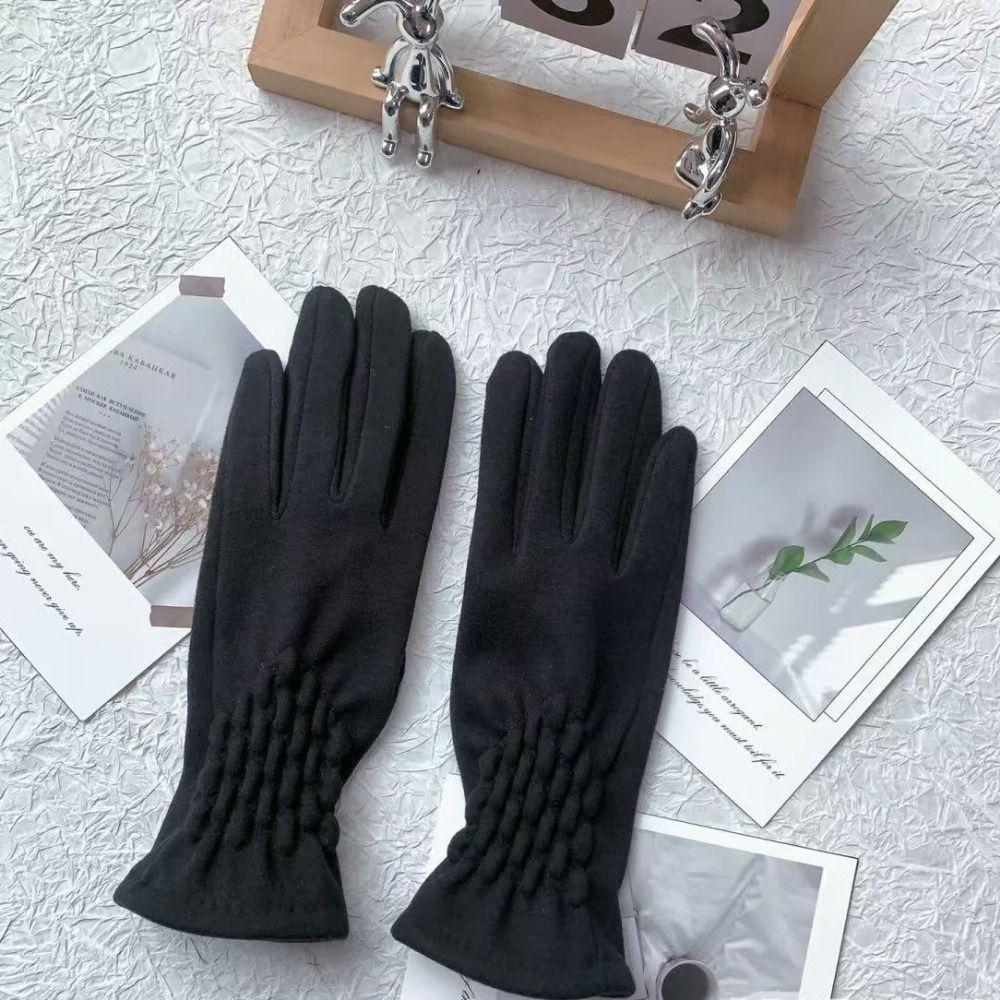 Winter Lady Glove Mitten Women Touch Screen Gloves New Full Fingers Suede Gloves