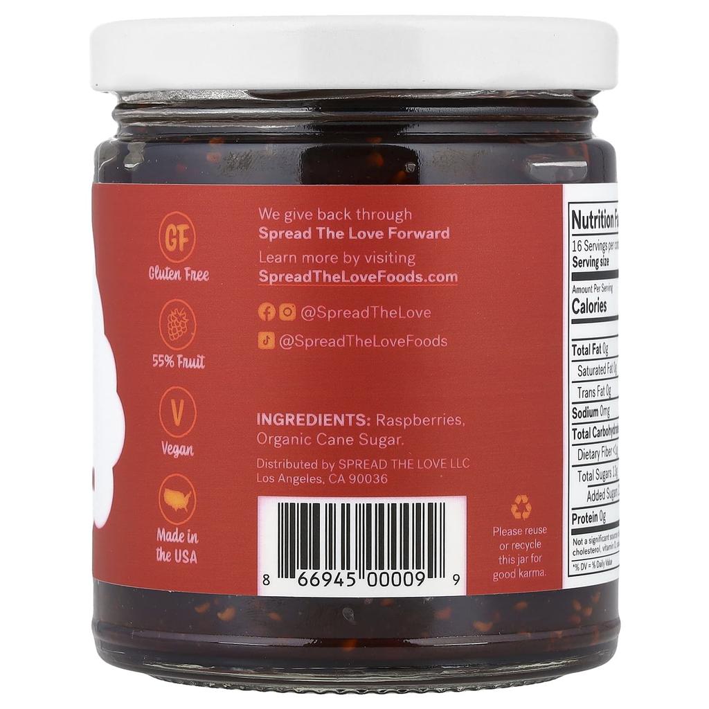 Spread The Love Малиновый джем Artisan, 11,5 унций (326 г)