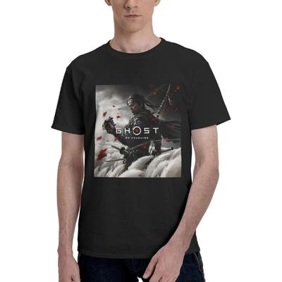 Мигетуке Призрак Цусимы Мужские футболки True Classic Tees Повседневные хлопковые приталенные футболки Рубашки для мужчин(1)