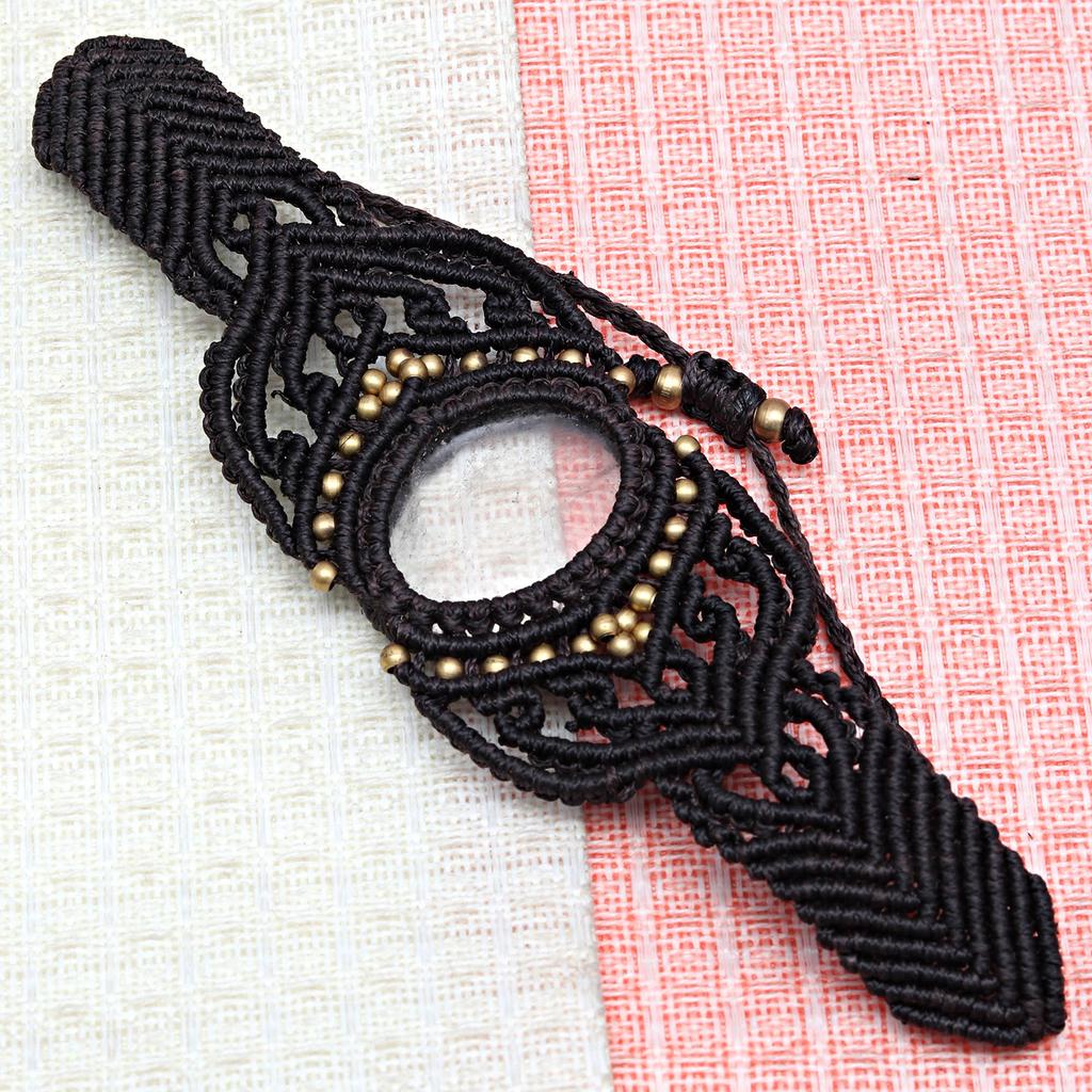 Нить макраме Драгоценный камень Ручная работа Ювелирные изделия 8-10'' Браслет из яшмы «Дикая лошадь»