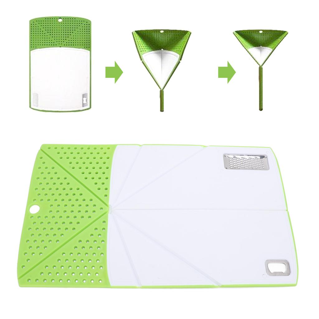 Многофункциональная складная разделочная доска для кухни, встроенная терка, сушилка, открывалка для бутылок