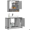 VidaXL Ensemble De Meubles De Salle De Bain 2 Pcs Sonoma Grey, Storage Cabinet, Bathroom Cabinet, Vanity Unit 3300923