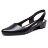 New Fashion Casual Sandals Female Korean Style Shallow Mouth Flat Outer Wear Jelly Sandals and Slippers (Shoes Are One Size Smaller)