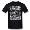 50th Birthday Vintage Legends Born In 1974 50 Years Old T Shirt Streetwear Short Sleeve Gifts Summer Style T-shirt Unisexs Clothing